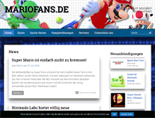 Tablet Screenshot of mariofans.de